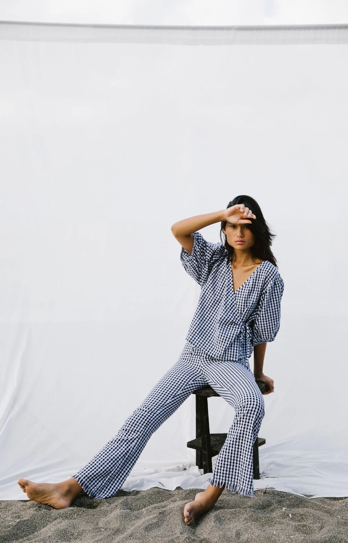 Bare Road Maya Long Pants Gingham
