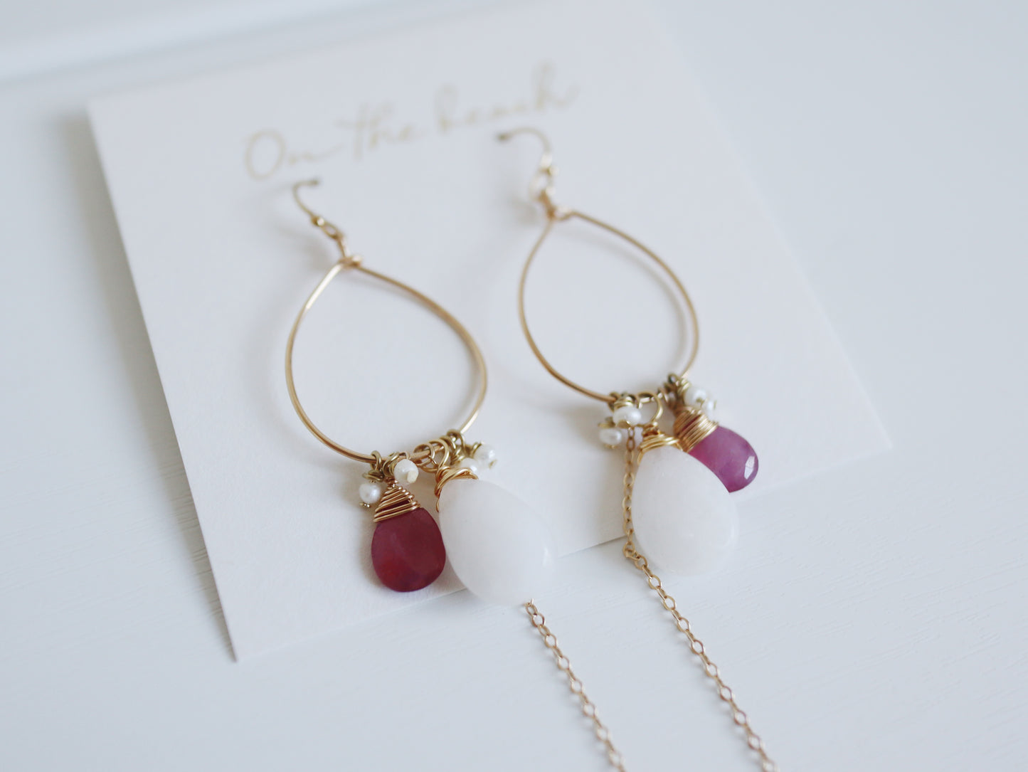 On the beach - earrings (14gf)