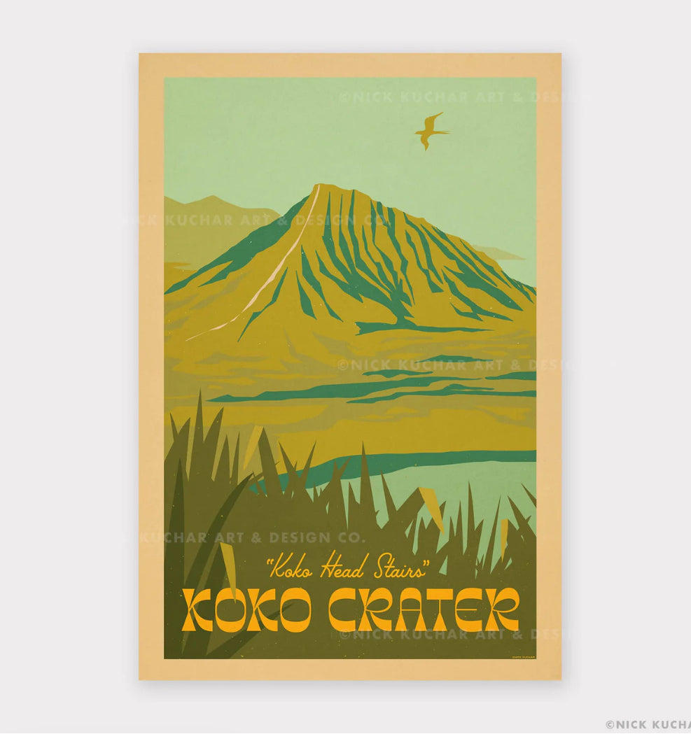 Nick Kuchar - 12×18 Hawaii travel print