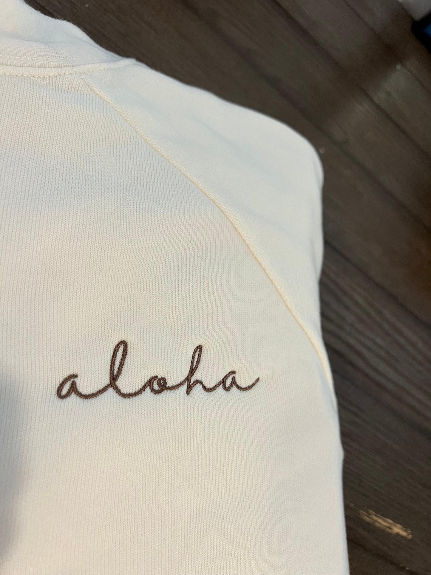 HI SURF aloha crop sweater