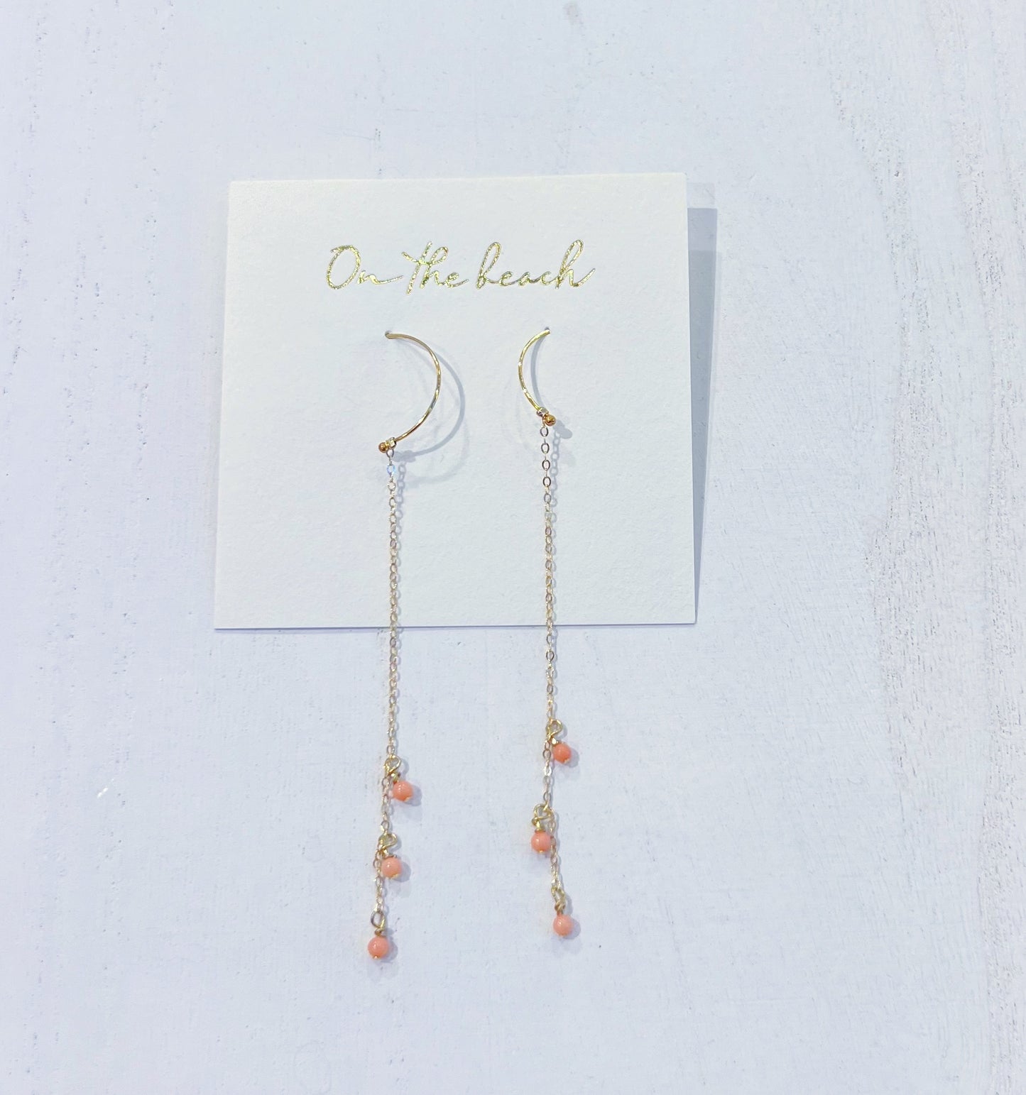 OB269- chain stone earrings