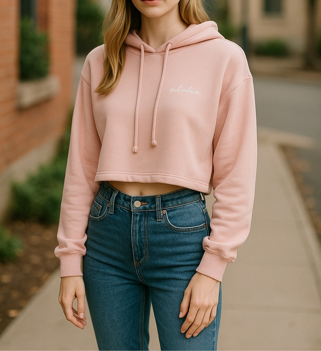HI SURF crop hoodie sweater ‘aloha’