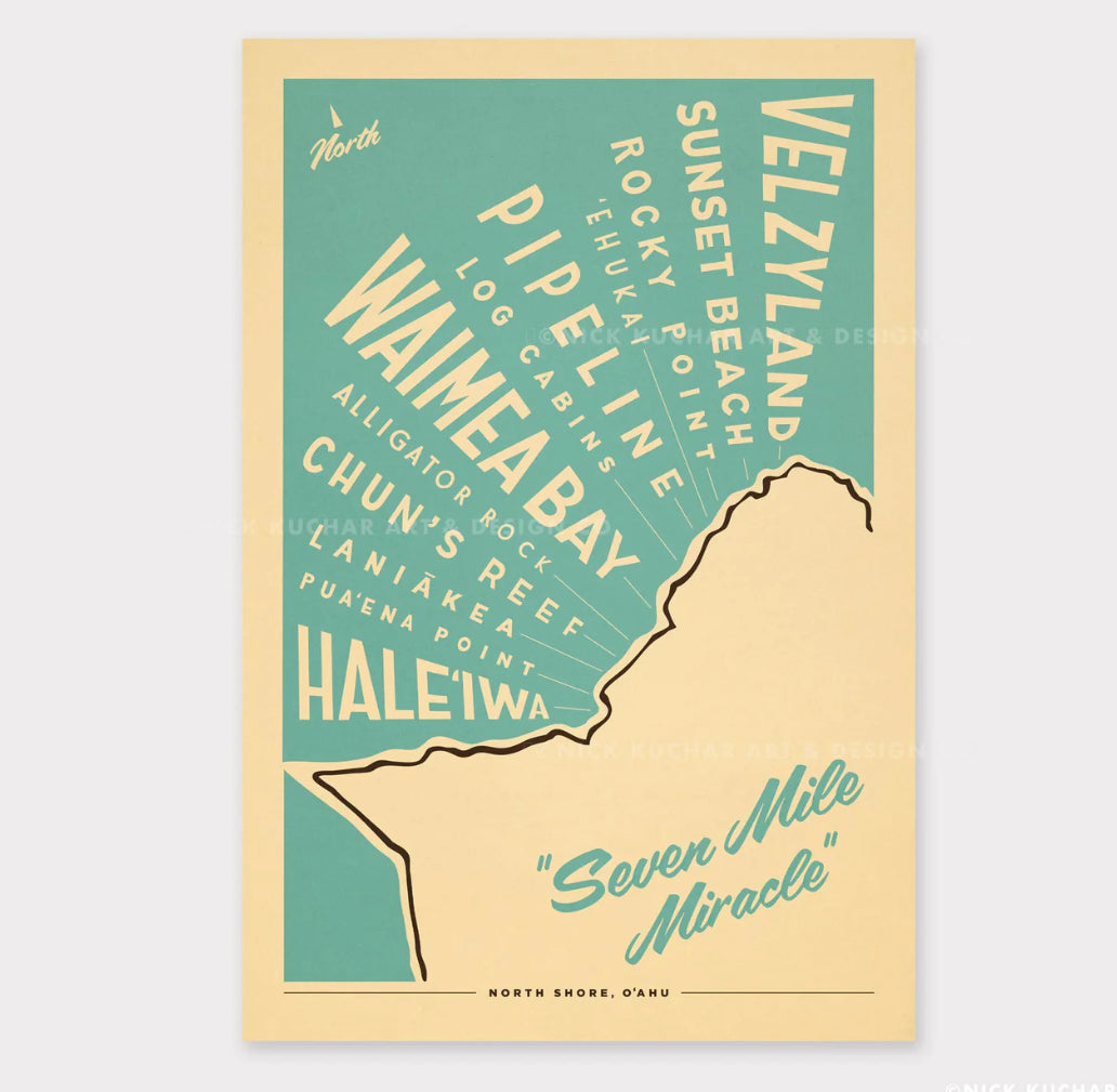 Nick Kuchar - 12×18 Hawaii travel print