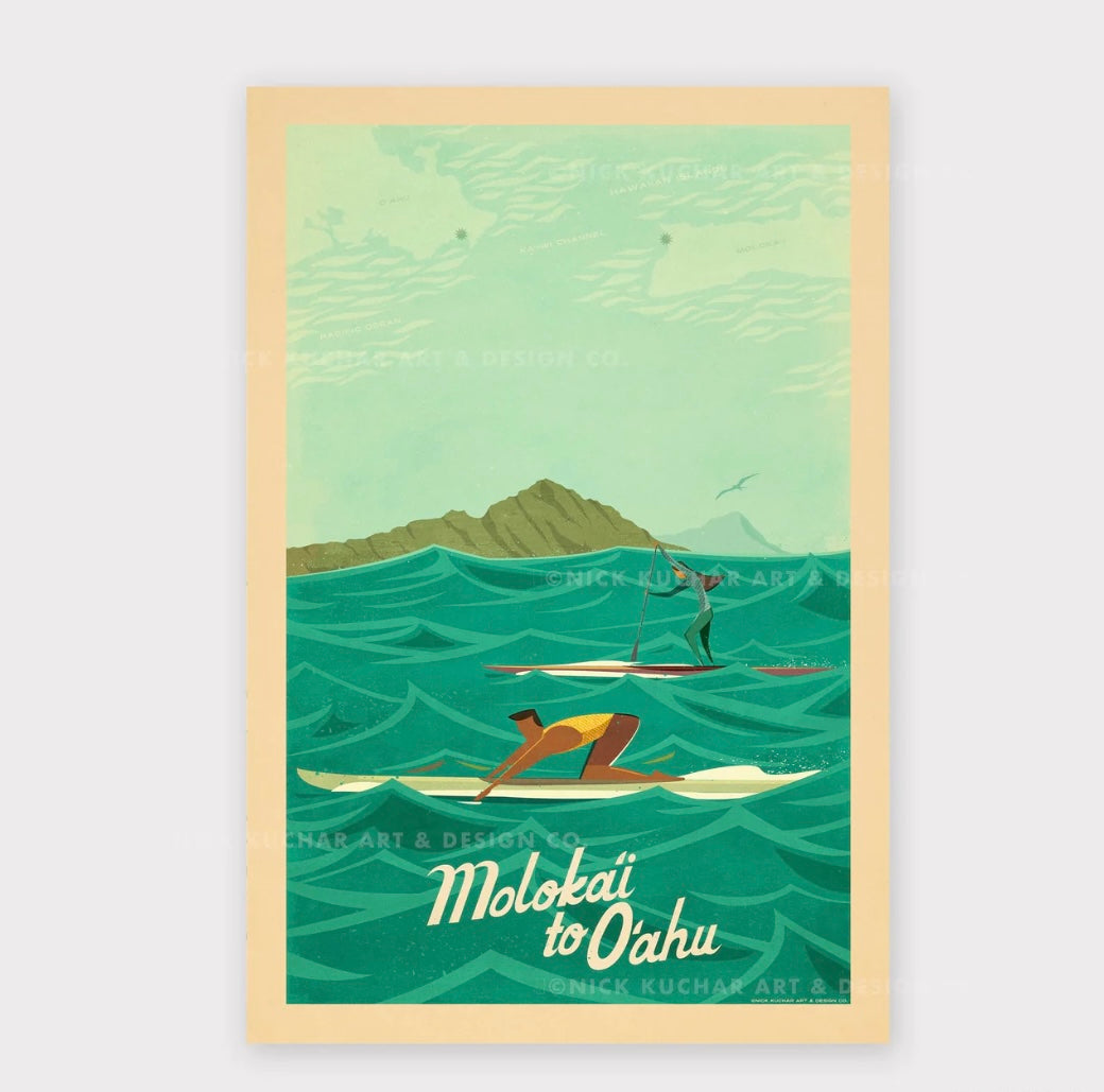 Nick Kuchar - 12×18 Hawaii travel print