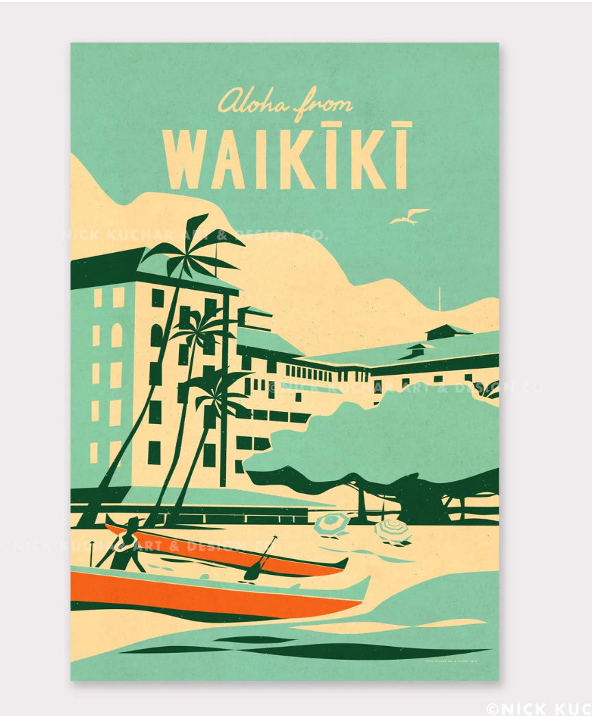 Nick Kuchar - 12×18 Hawaii travel print