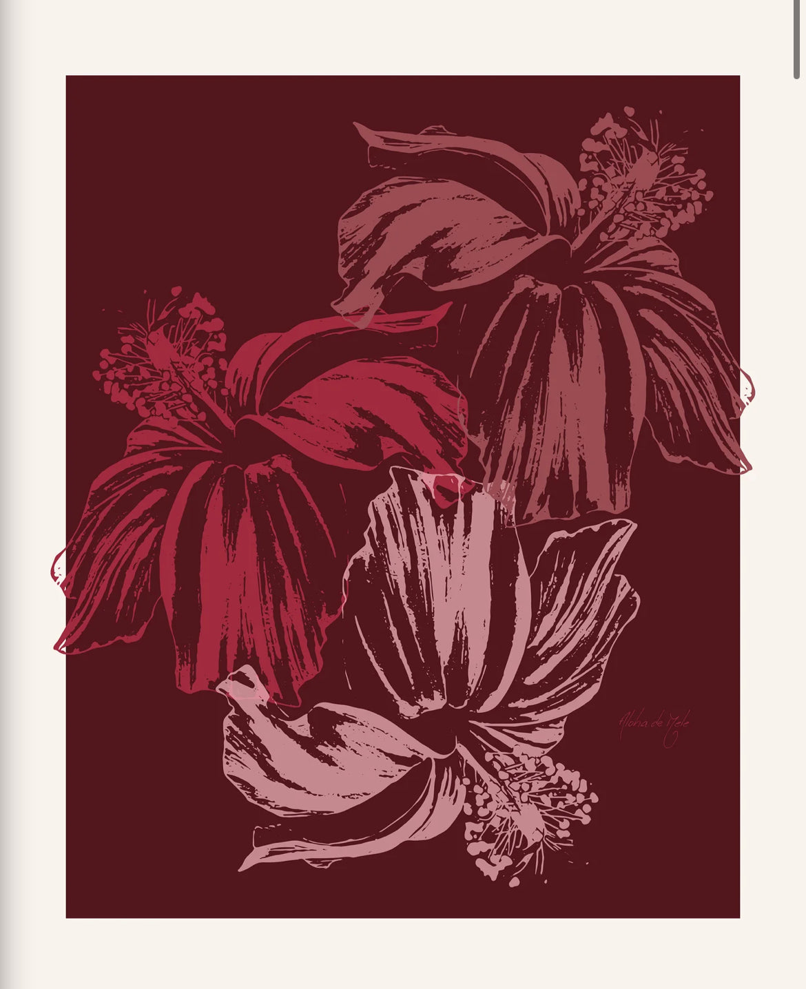 Aloha de Male 11"× 14" Art