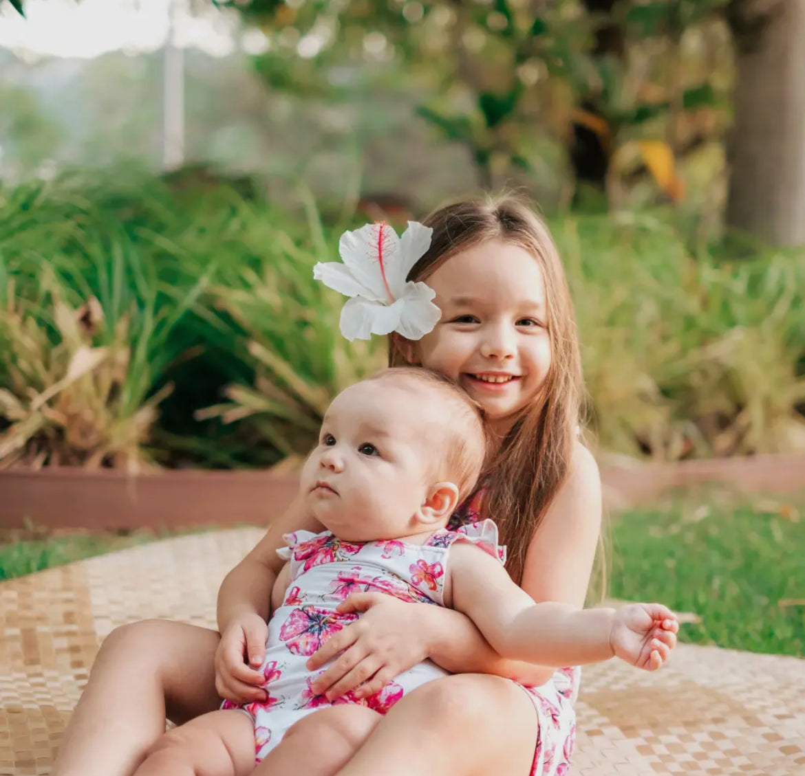 Coco moon - Hibiscus ruffle romper