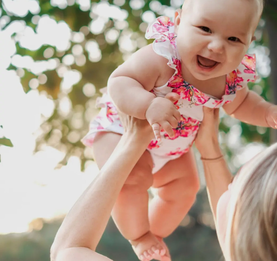 Coco moon - Hibiscus ruffle romper