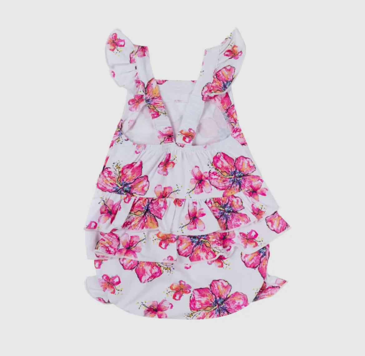 Coco moon - Hibiscus ruffle romper