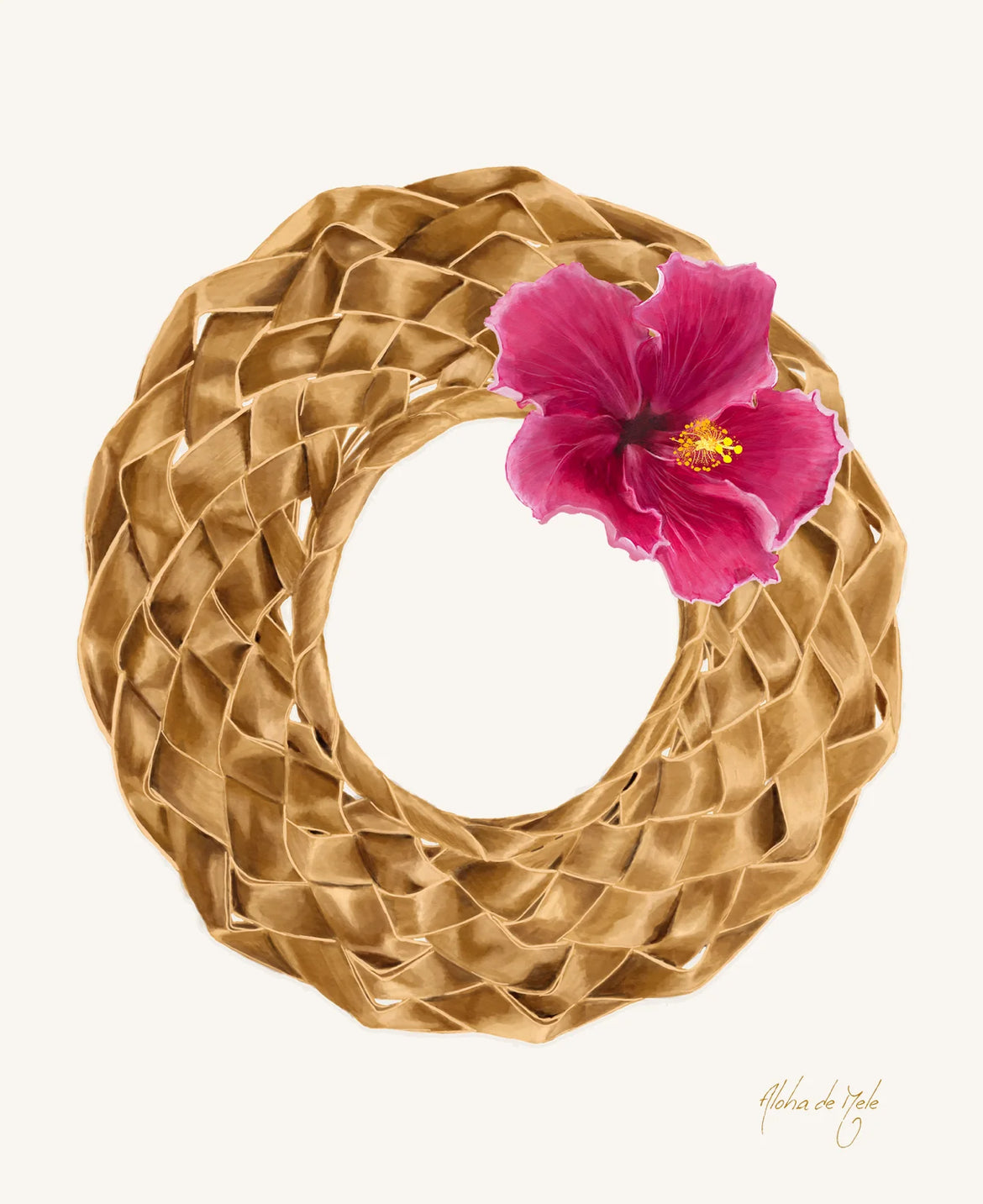 Aloha de Male 11"× 14" Art