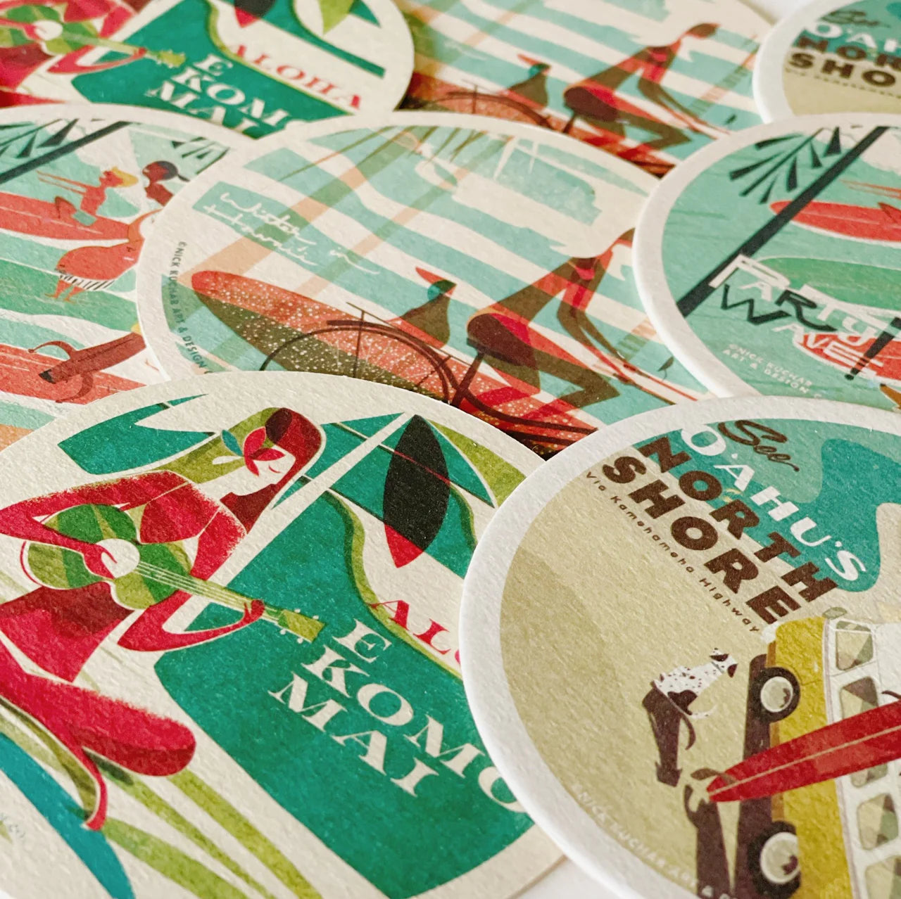 ASSORTED COASTER - Set of 10