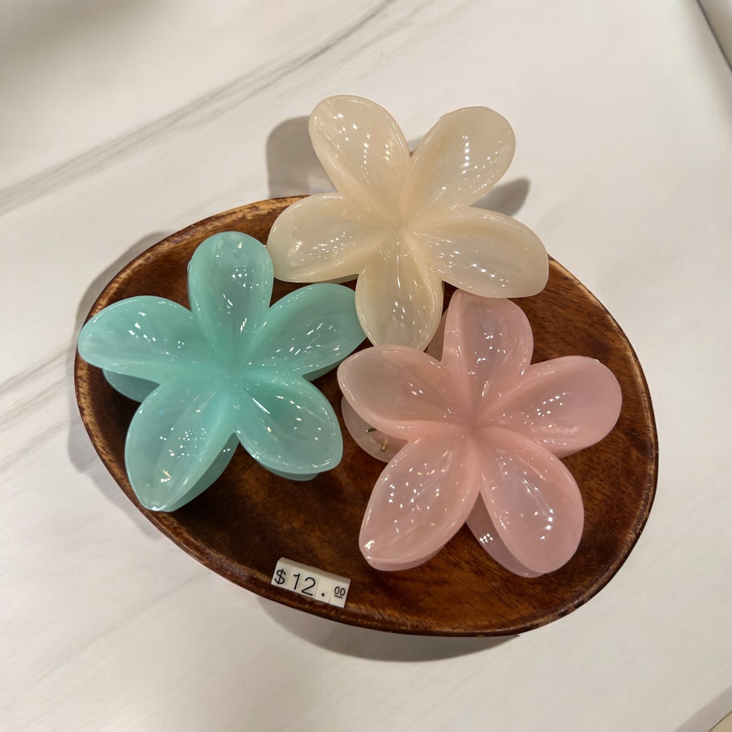 Hair clips - glossy