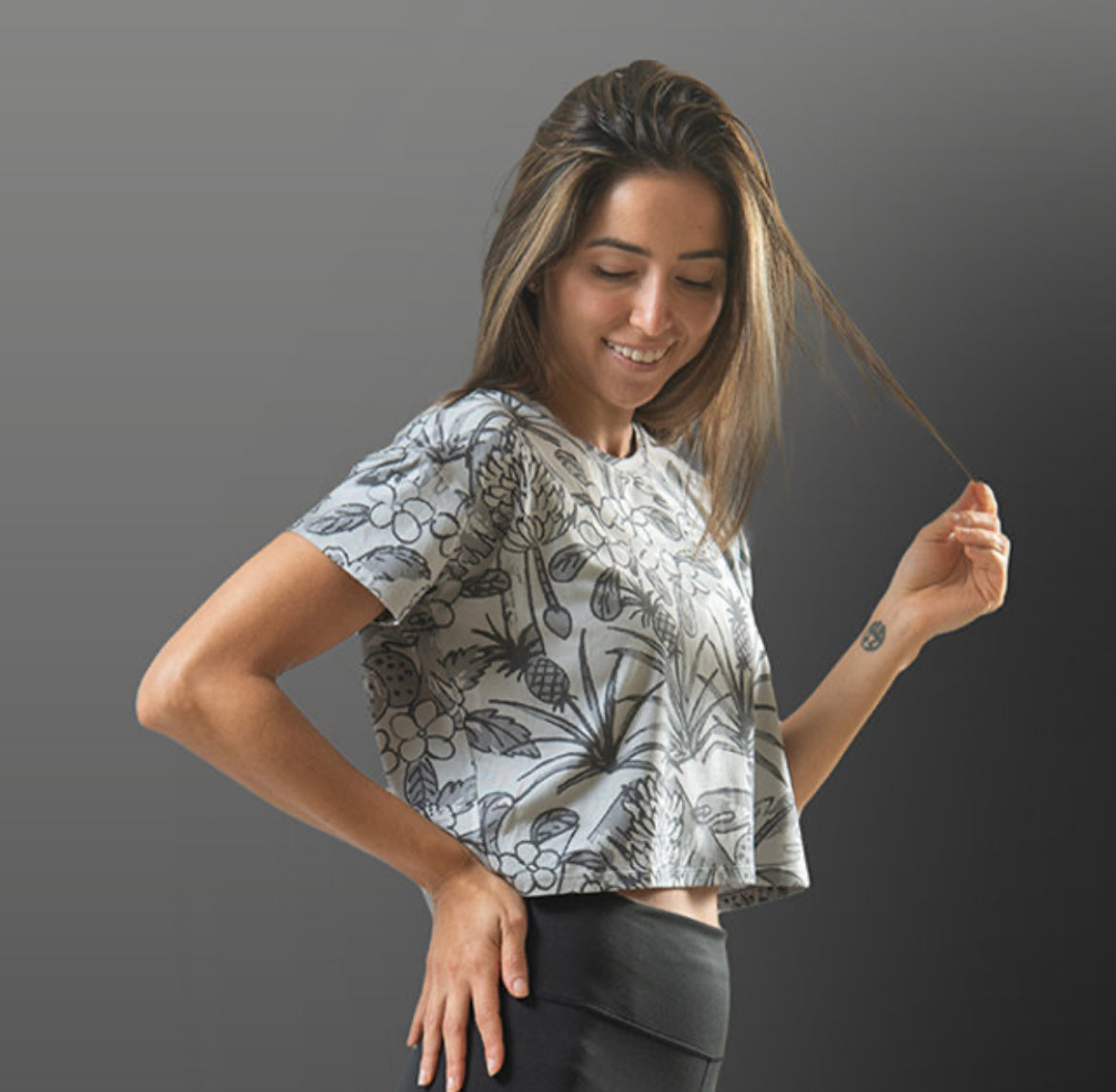 Lea makaha Cropped tee