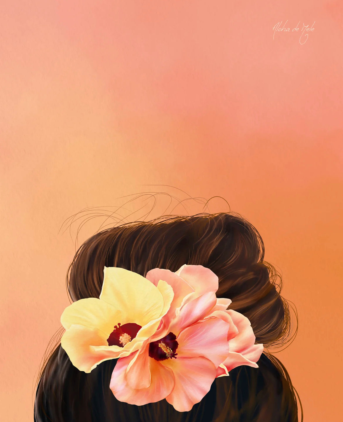 Aloha de Male 11"× 14" Art