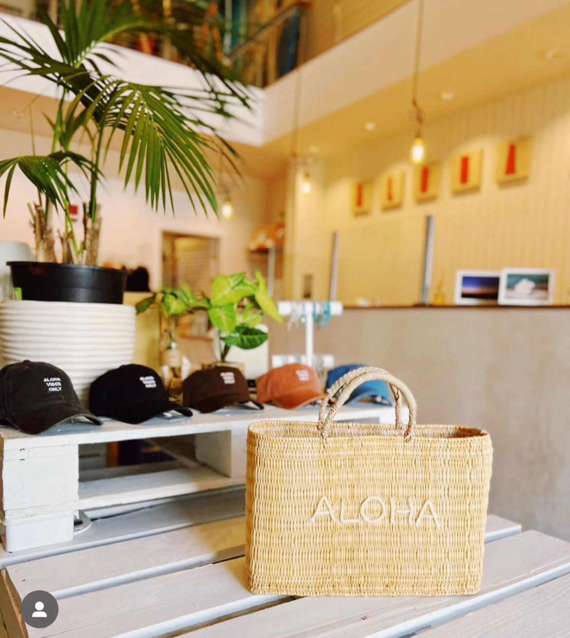 Mer-Sea & Co. Medina Market Basket with Aloha Appliqué