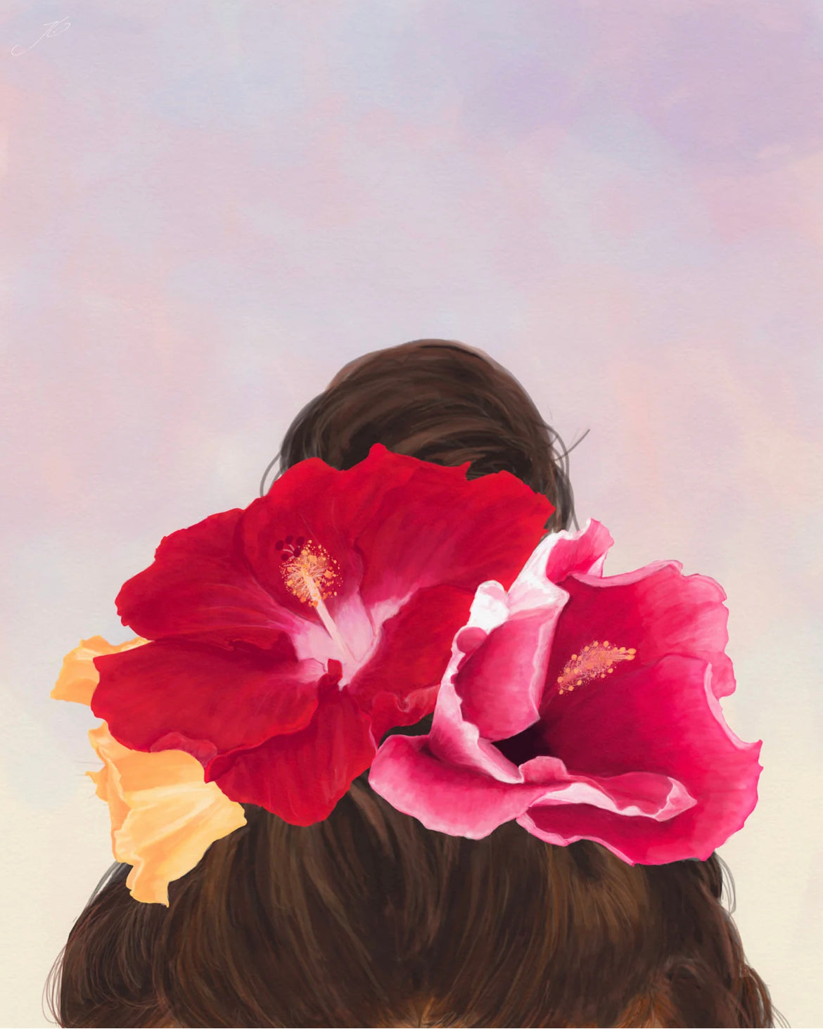 Aloha de Male 11"× 14" Art