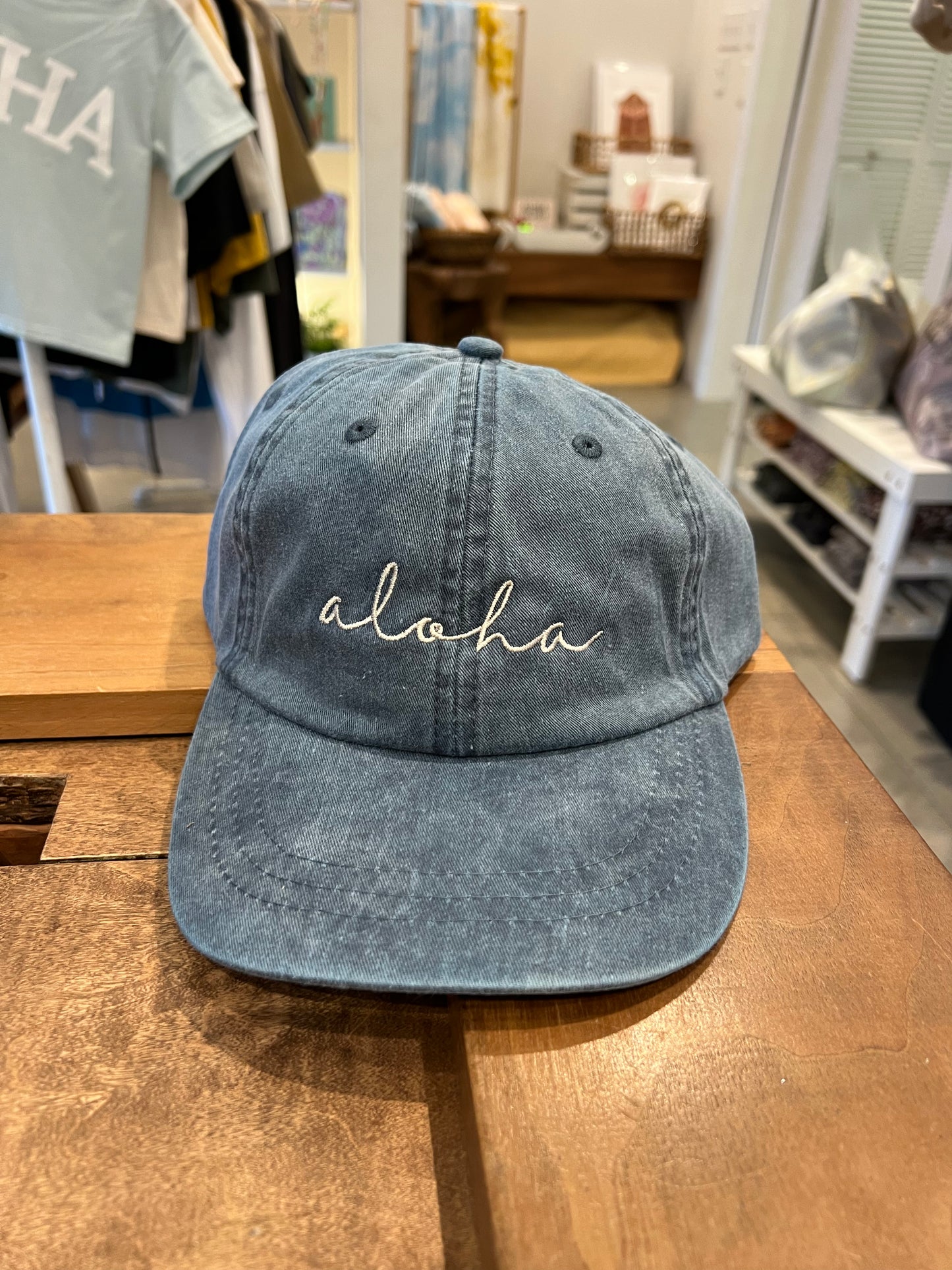 aloha leather strap cap