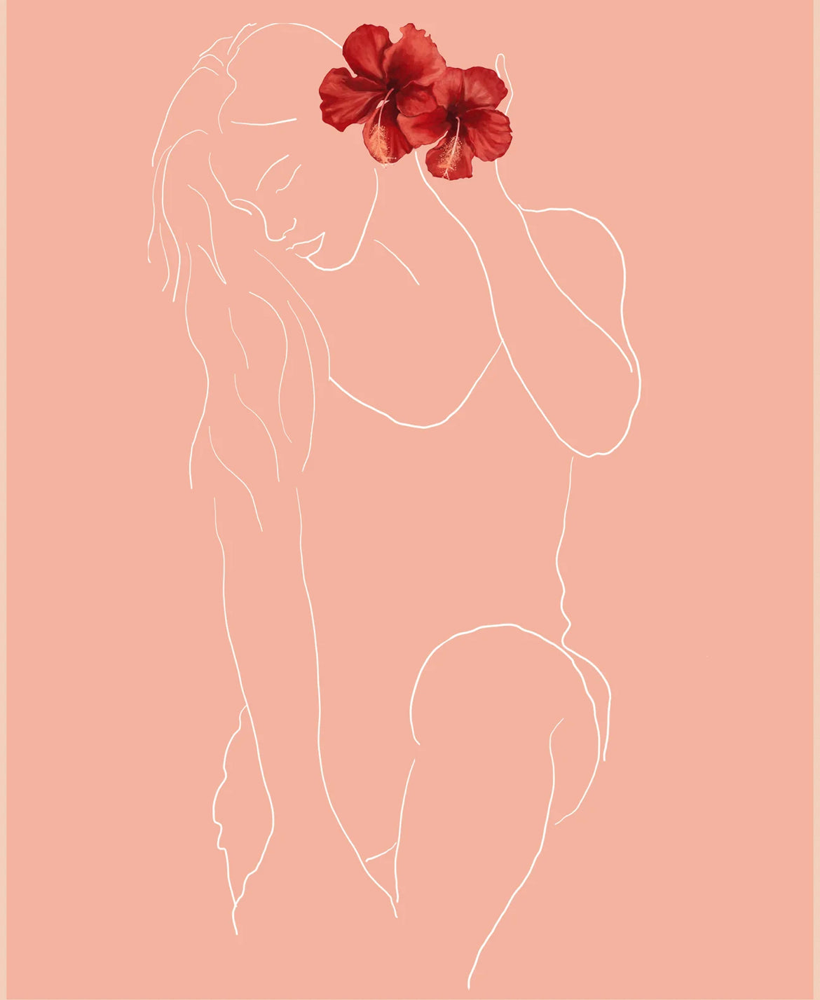 Aloha de Male 11"× 14" Art
