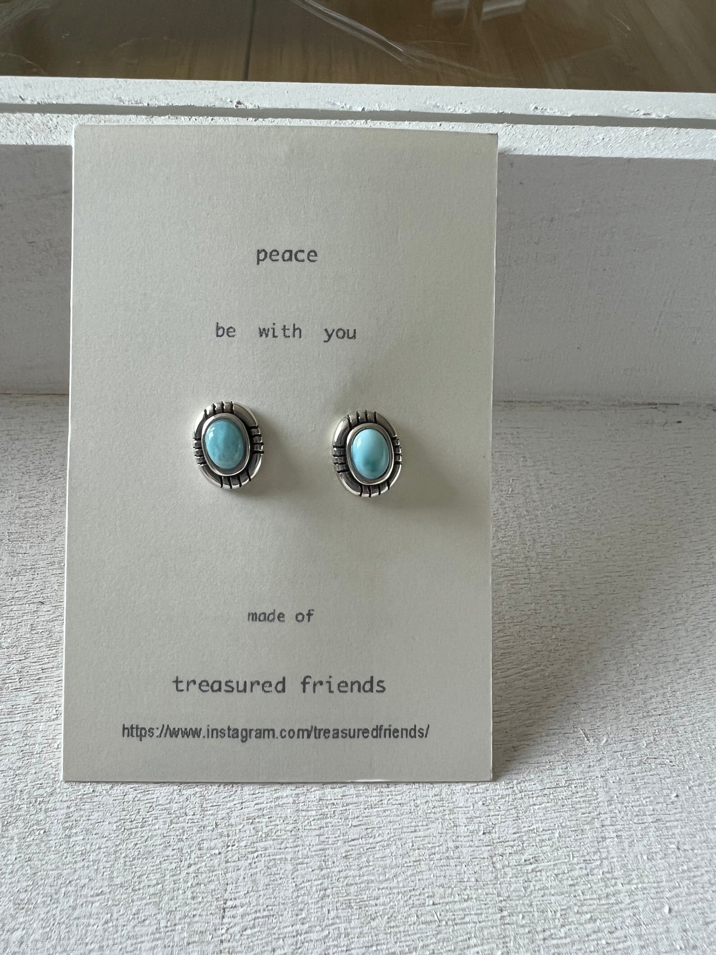 TF Oval earring - Larimar -