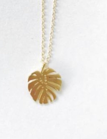 KOMAKAI JEWELRY Monstera necklace