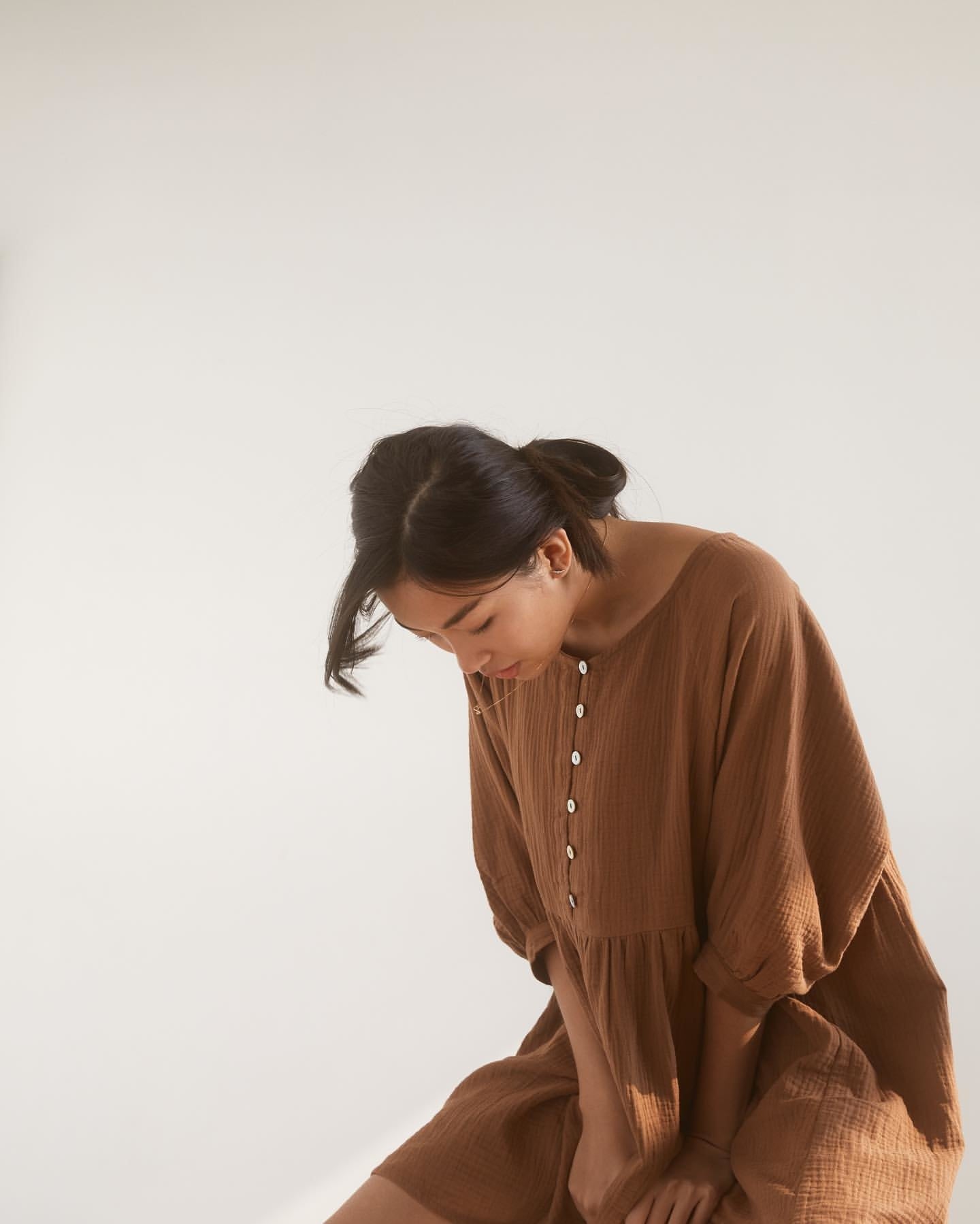Bare road - Slub bubble dress