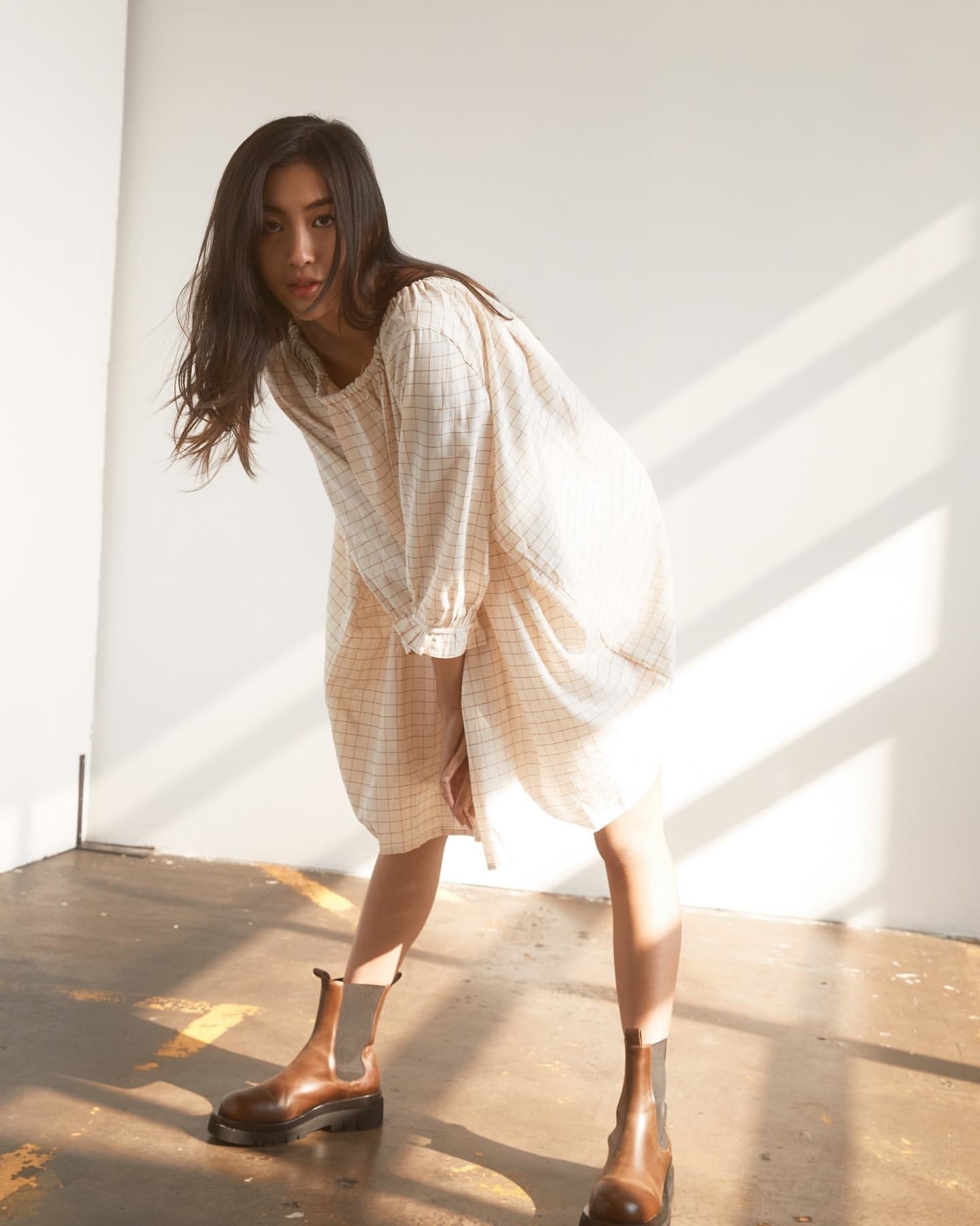 Bare road - Slub luna dress