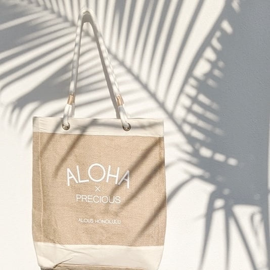Alous ALOHA×PRECIOUS unisex Tote Bag