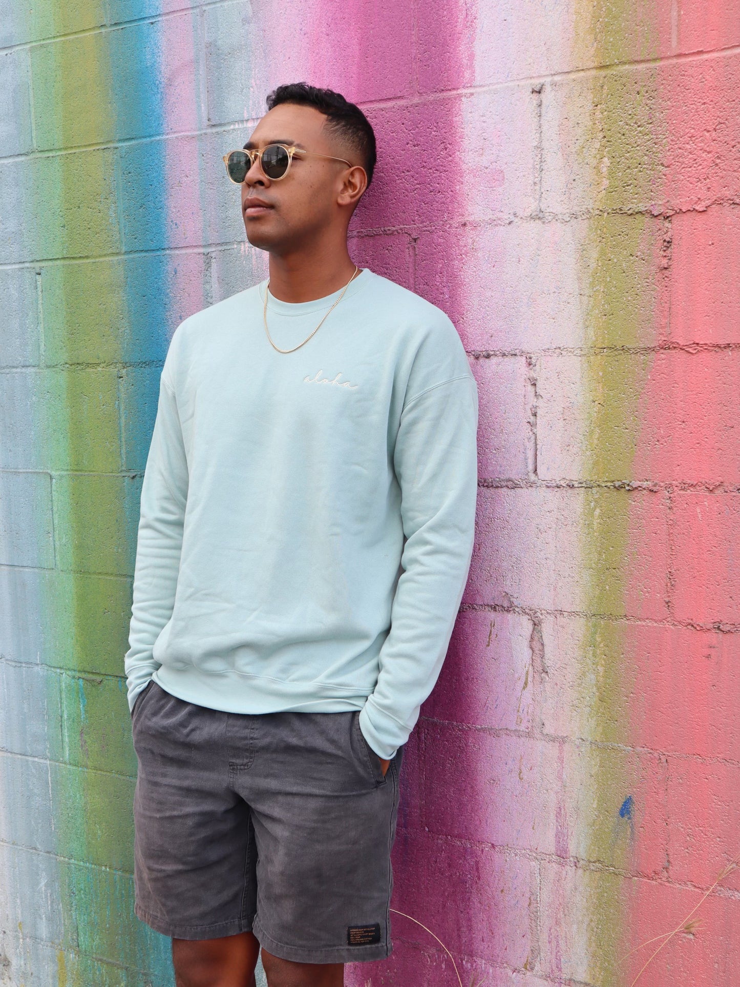 HI SURF "Aloha" long sleeve sweater