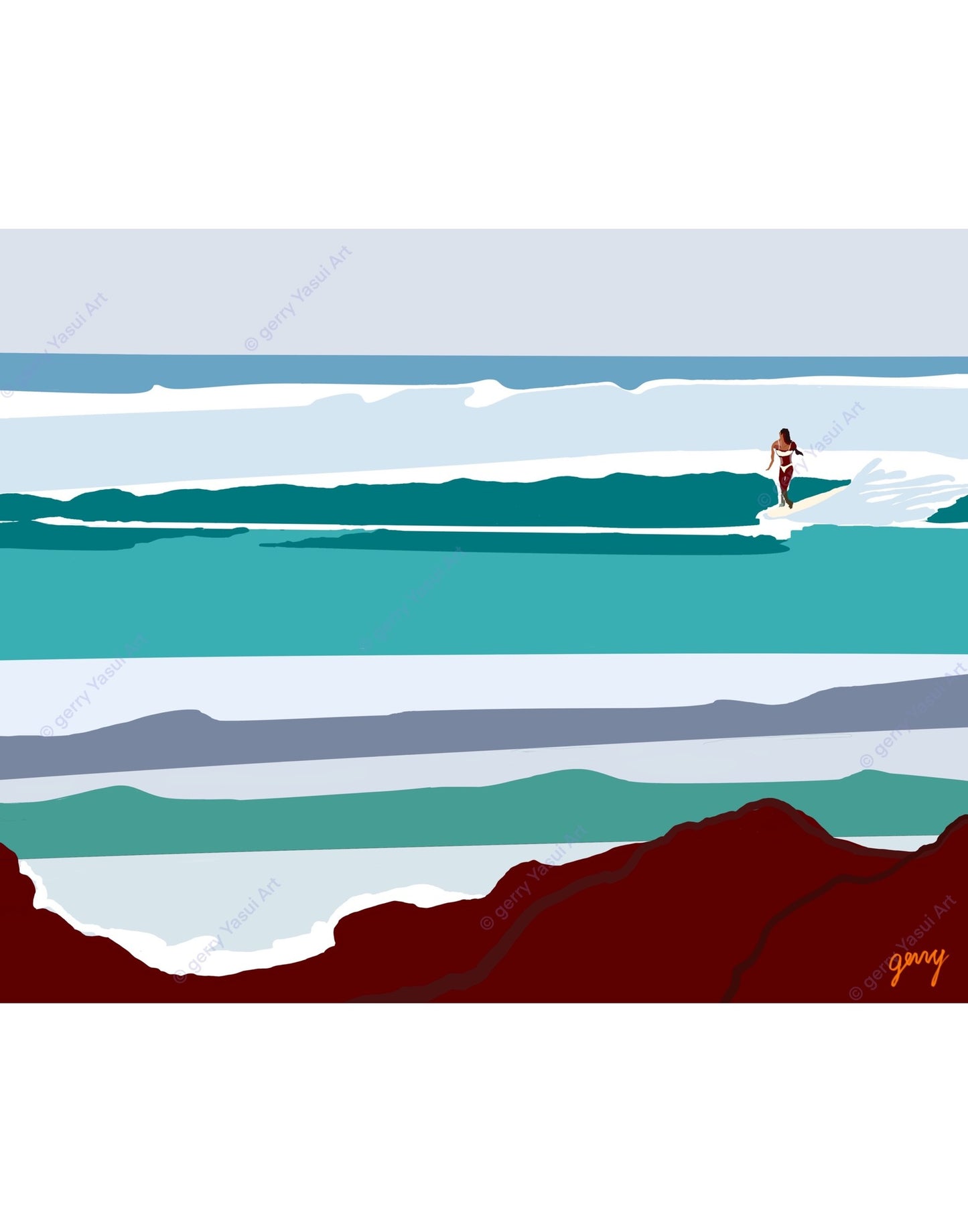 gerry Yasui - 11"x14" Art Double layer mat