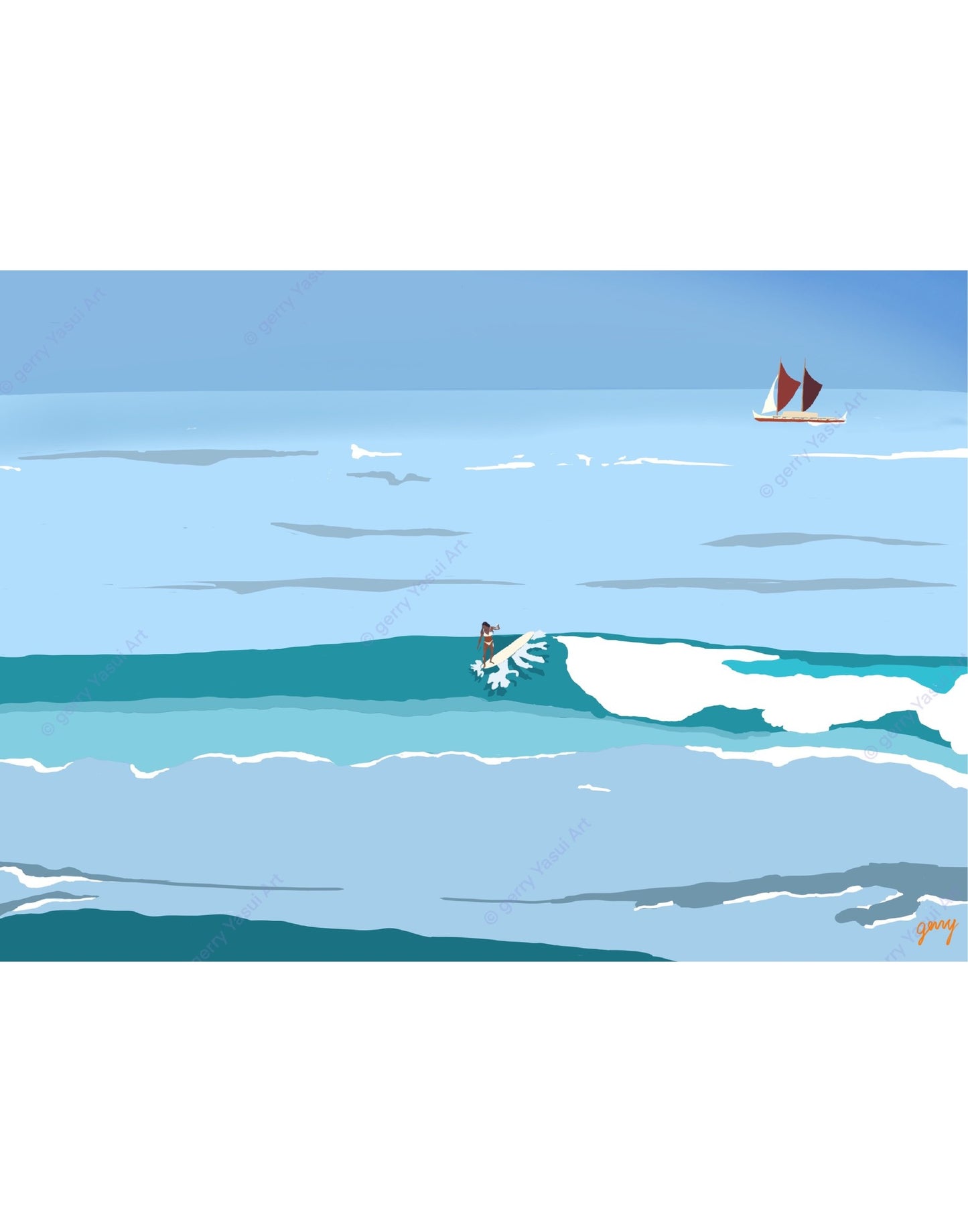 gerry Yasui - 11"x14" Art Double layer mat