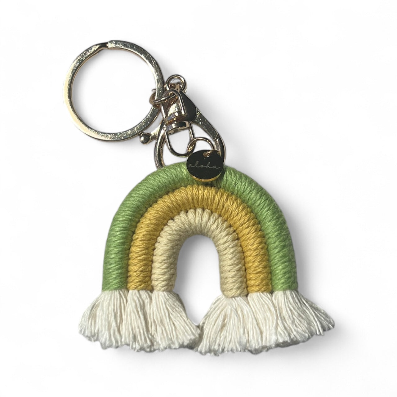 Rainbow Keychain with aloha