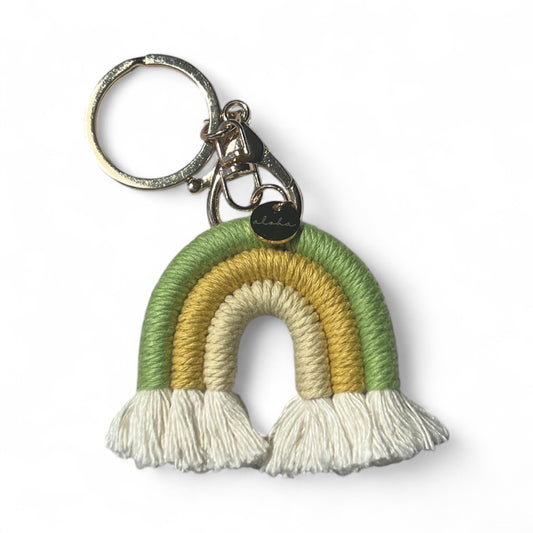 Rainbow Keychain with aloha