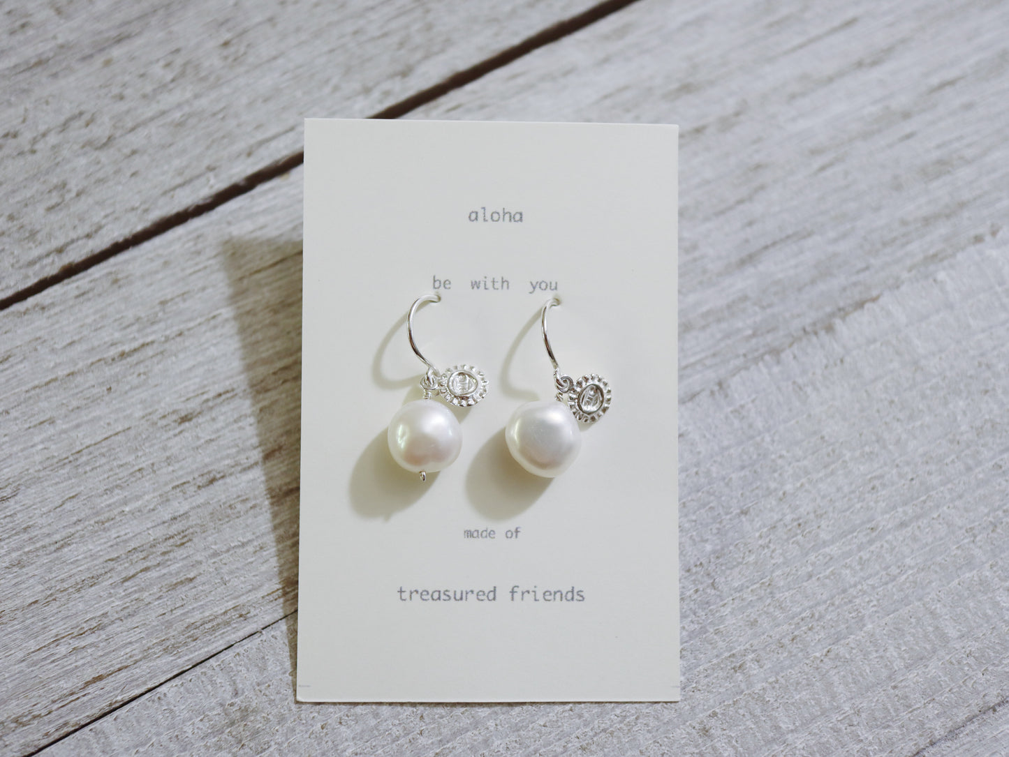 TF - Pearl & Sun earrings