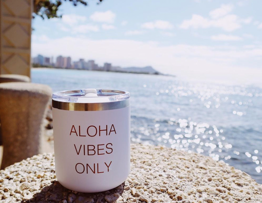 UIS - Double wall Thermal Tumbler - ALOHA VIBES ONLY