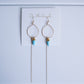 On the beach - chain earrings (14gf)