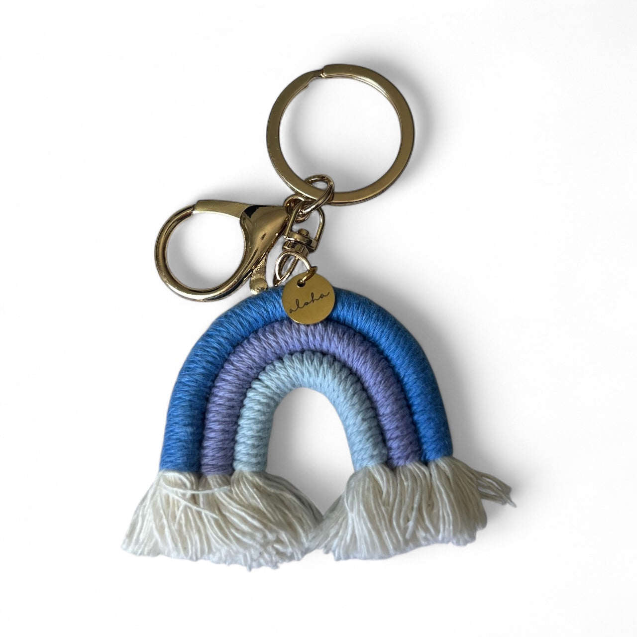 Rainbow Keychain with aloha