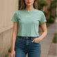 ALOHA cropped tee