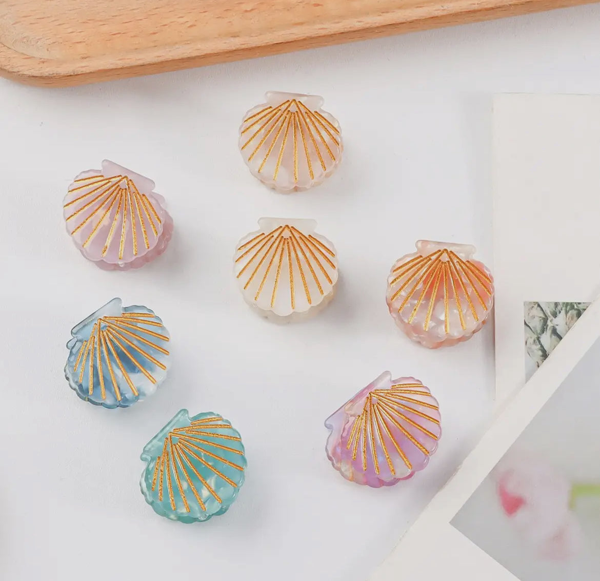Hair clip - mini shell