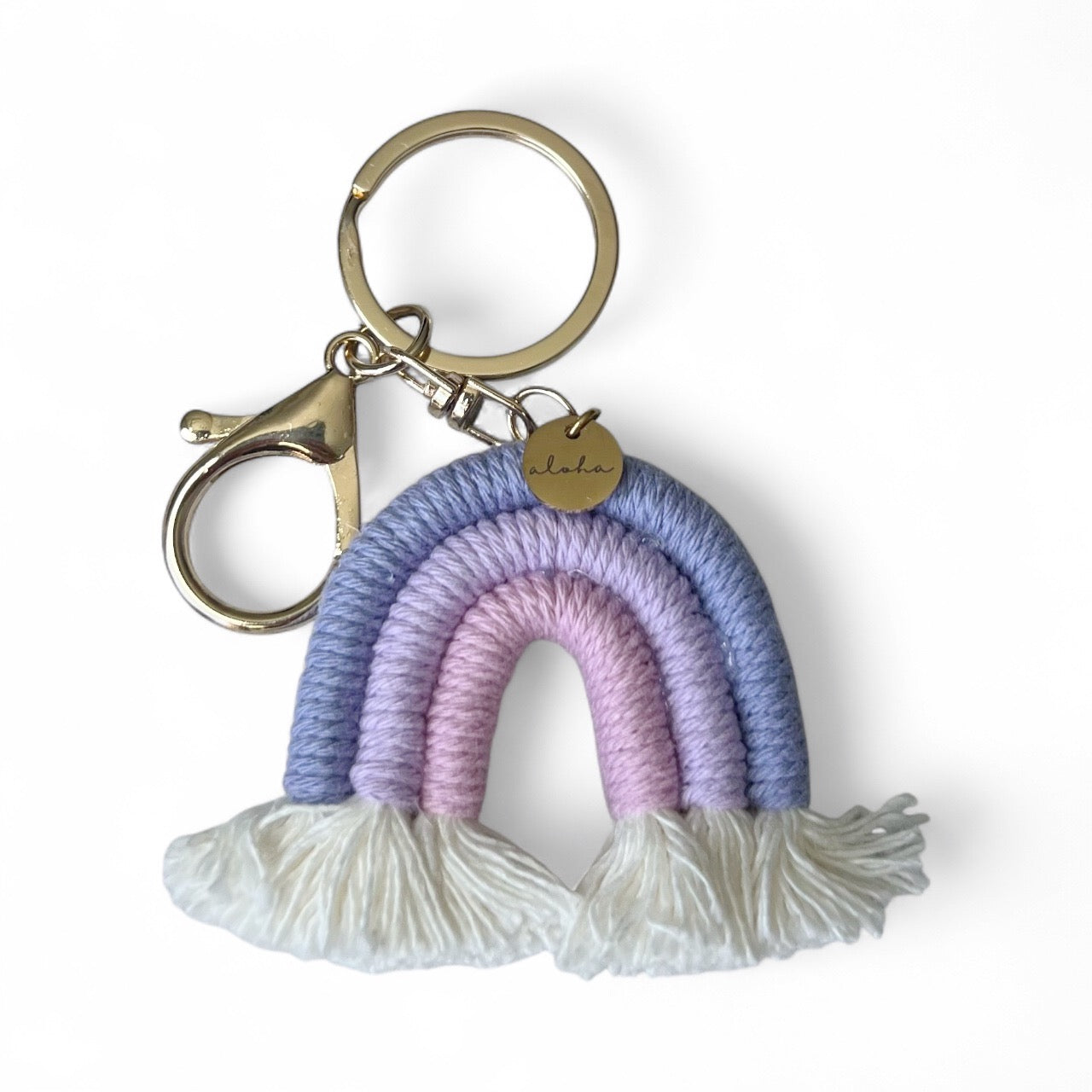 Rainbow Keychain with aloha