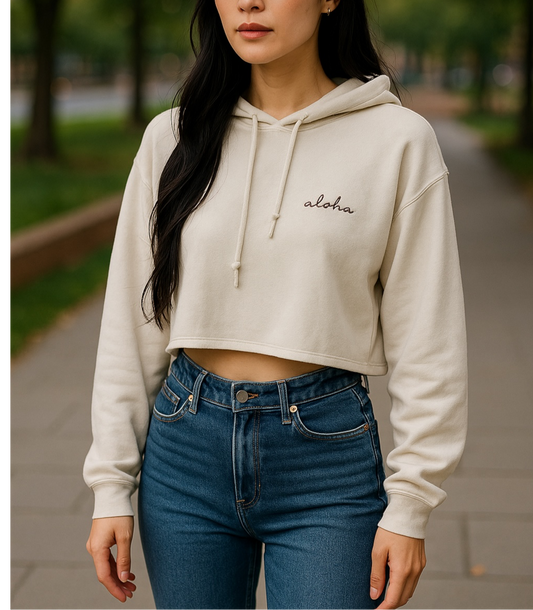 HI SURF crop hoodie sweater ‘aloha’