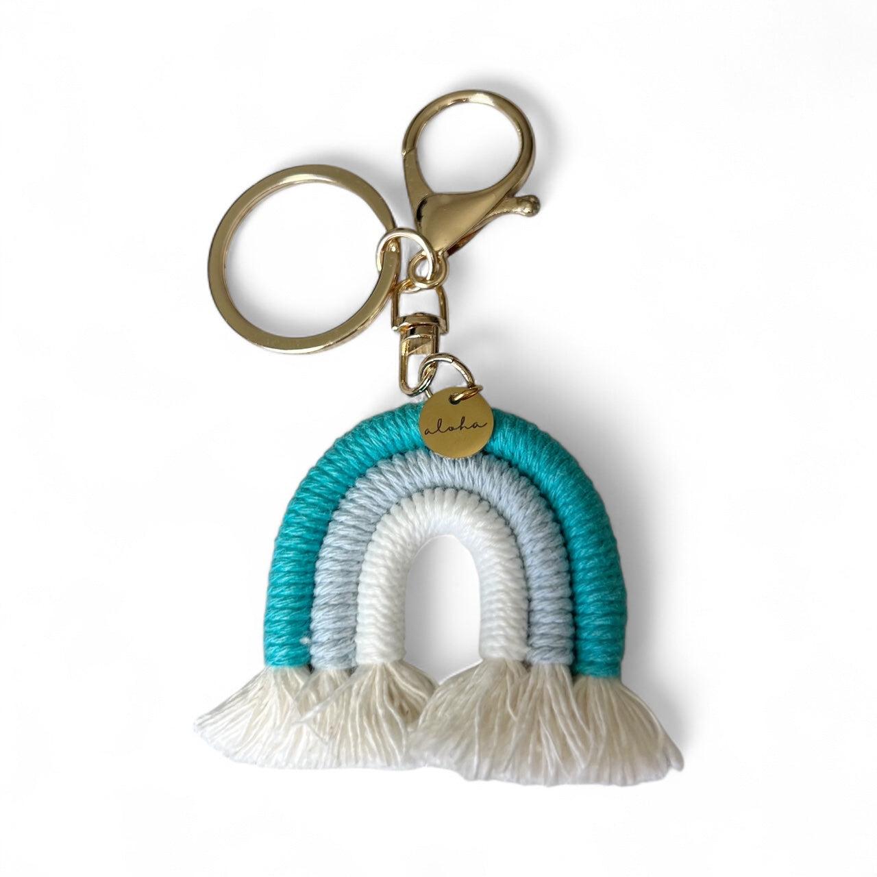 Rainbow Keychain with aloha