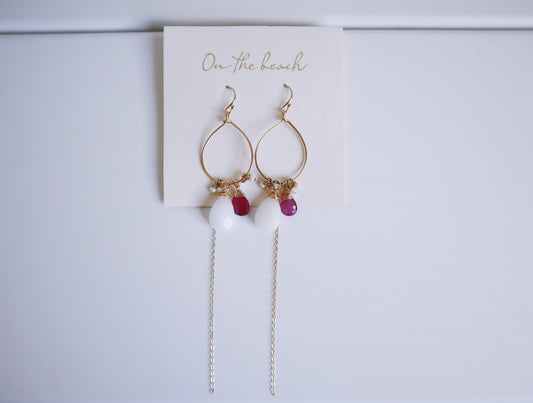 On the beach - earrings (14gf)