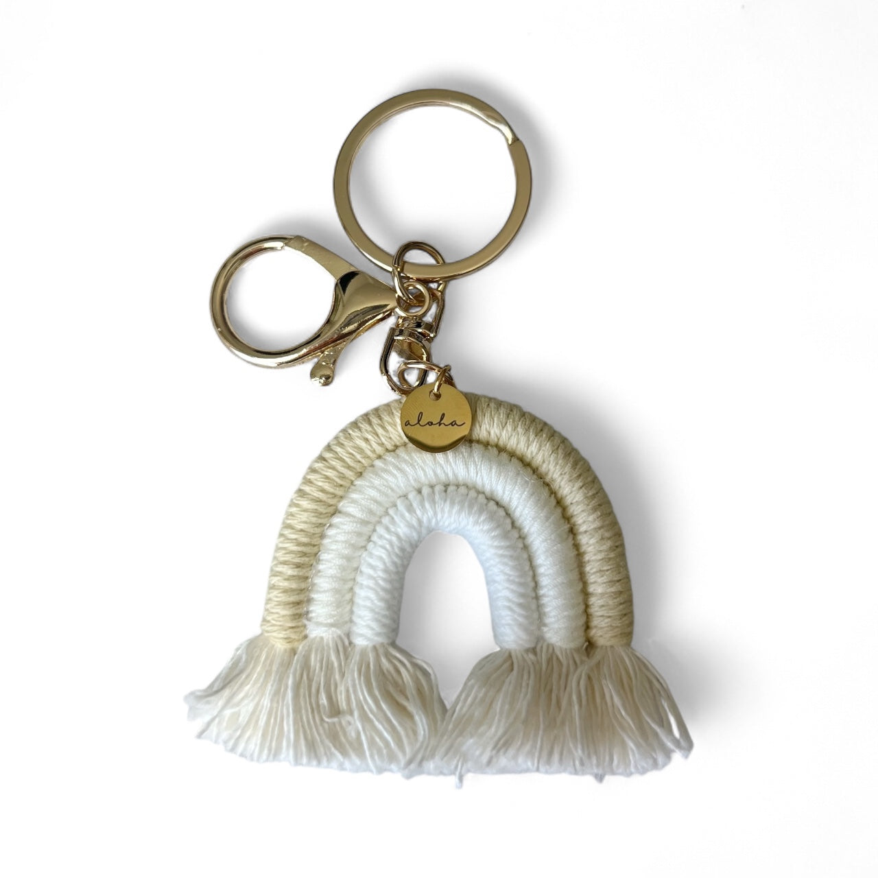 Rainbow Keychain with aloha
