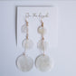 On the beach - chain earrings (14gf)