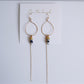 On the beach - chain earrings (14gf)