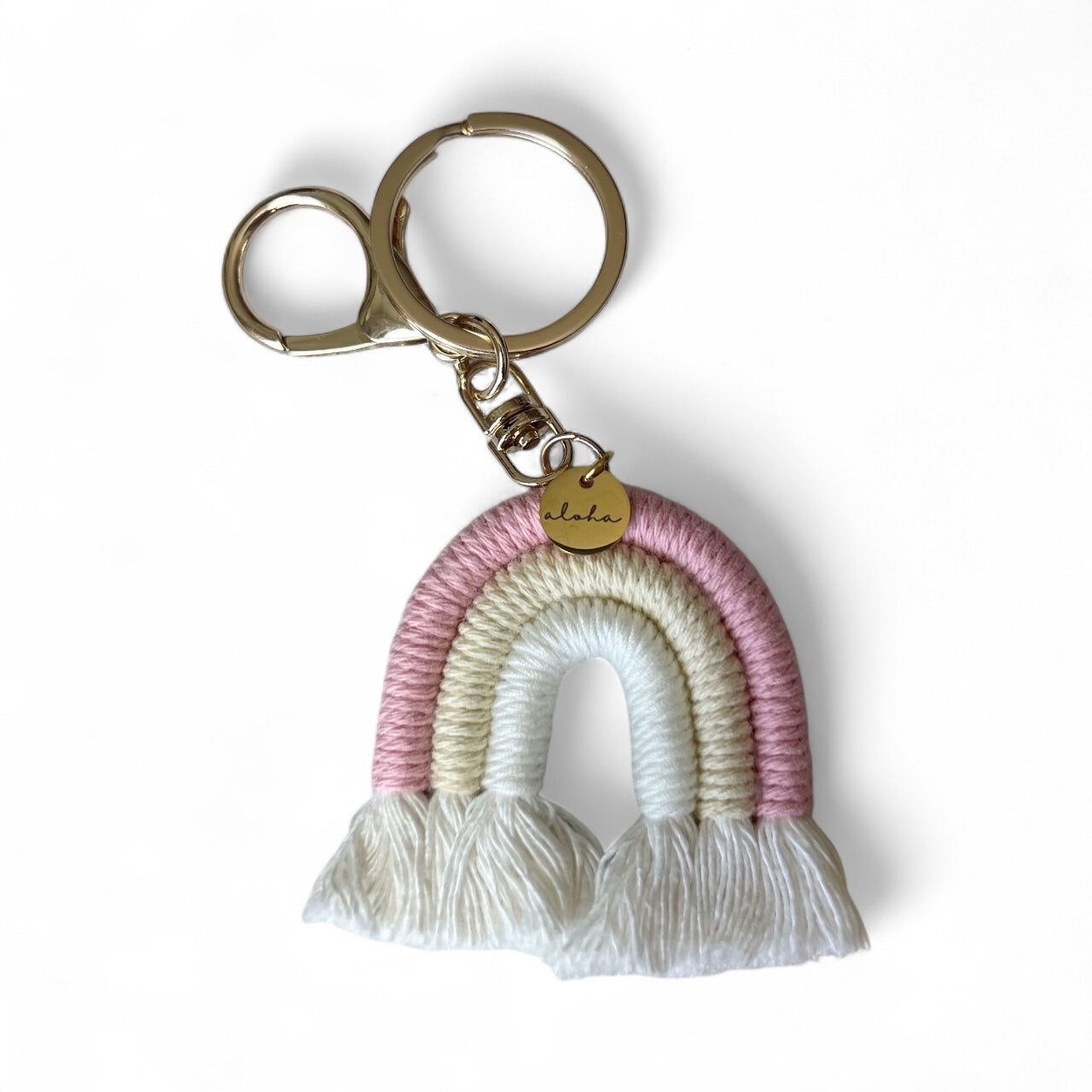 Rainbow Keychain with aloha