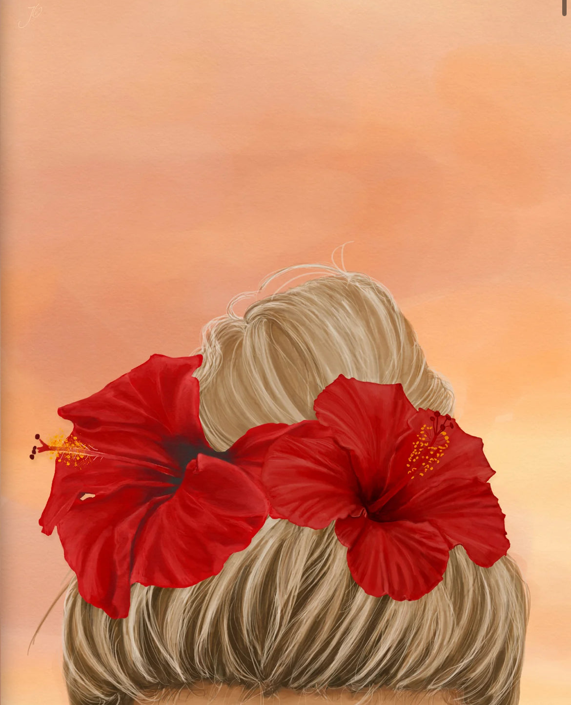 Aloha de Male　11"× 14" Art