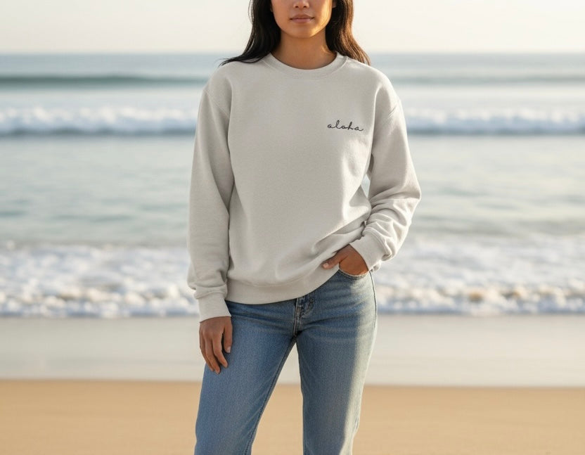 HI SURF "Aloha" long sleeve sweater