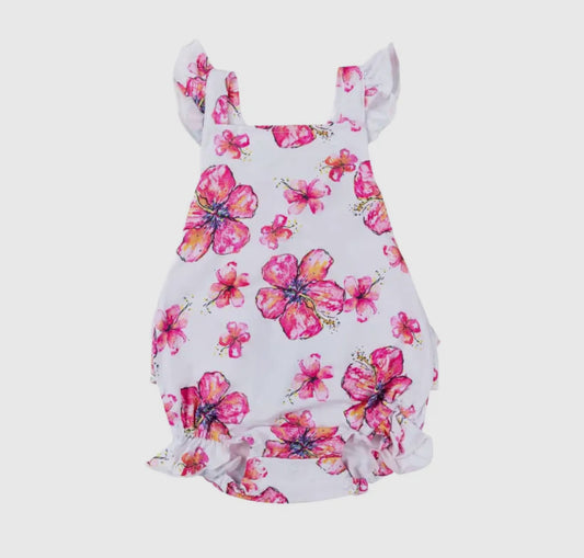 Coco moon - Hibiscus ruffle romper