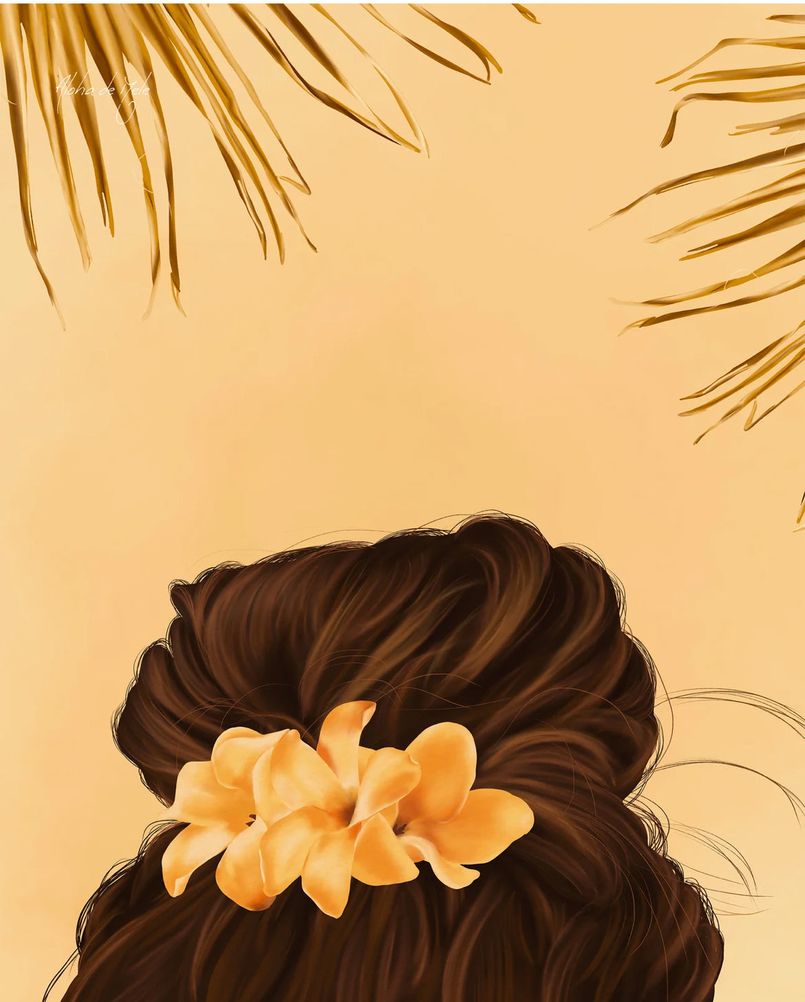 Aloha de Male　11"× 14" Art